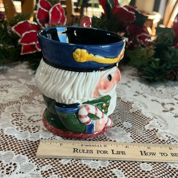 Vintage Fitz and Floyd Mug 1992 Christmas 3D Nutcracker Cup Hand Painted Large - Picture 8 of 9